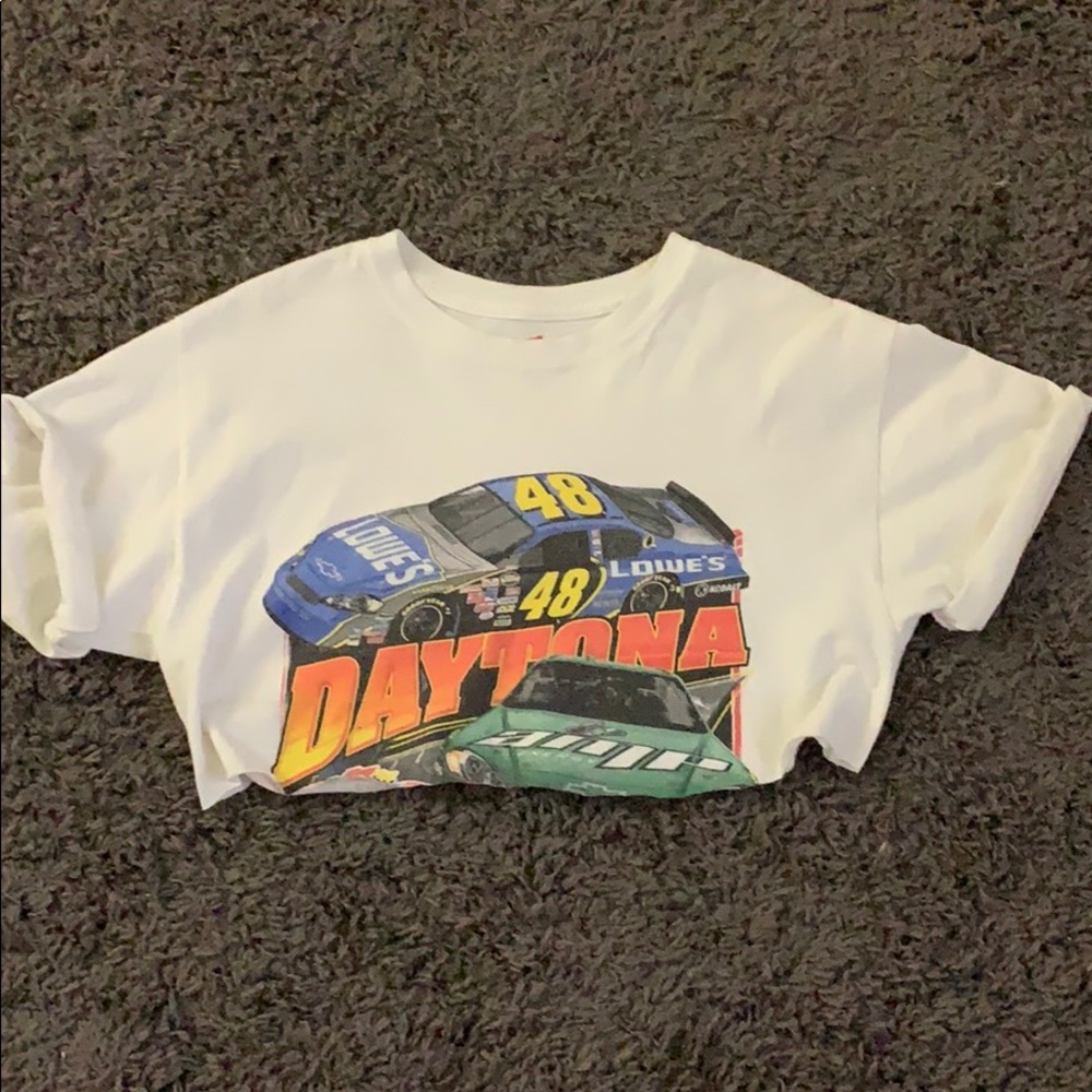 Daytona race track vintage crop top